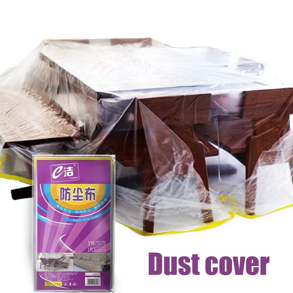 Rebuy Cover Pelindung Meja / Furnitur Sekali Pakai Anti Air / Debu Bahan Plastik