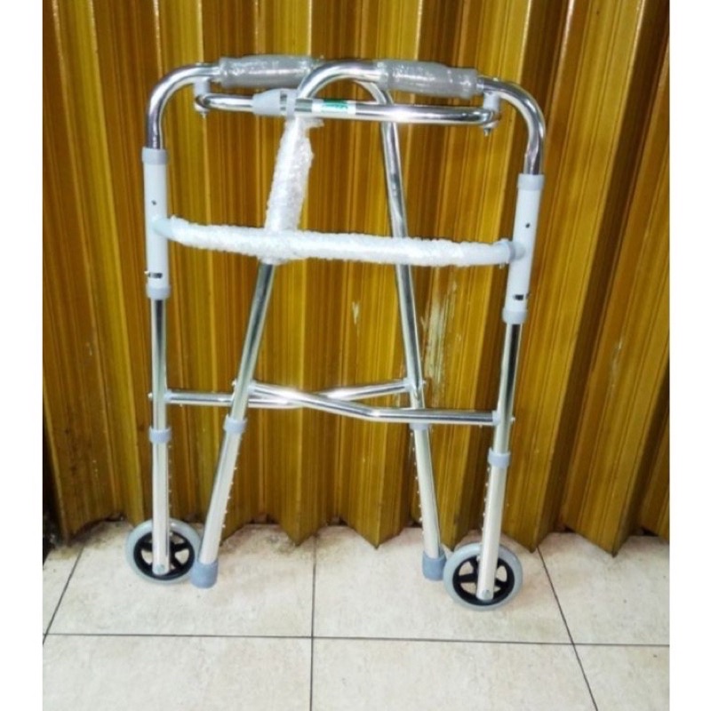 Walker tanpa roda /walker roda / alat bantu jalan/tongkat bantu kaki