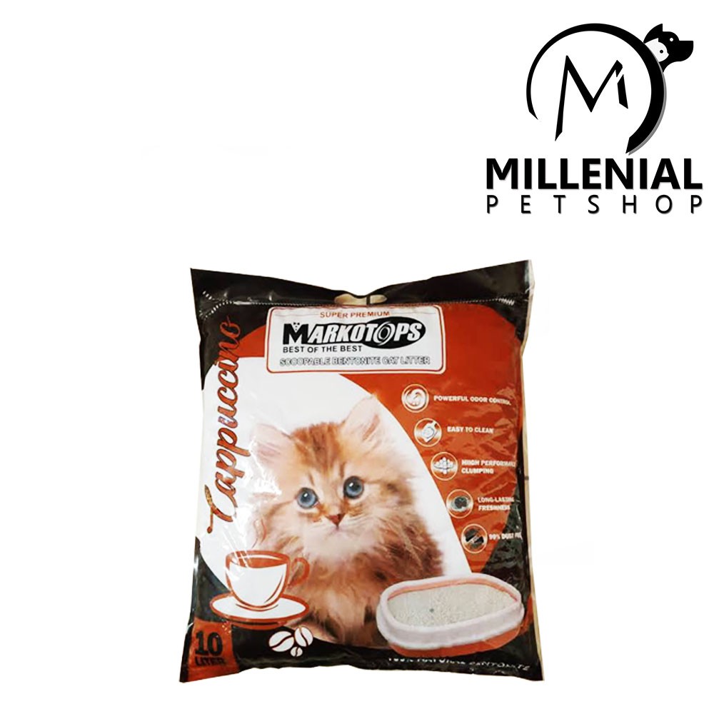 Pasir Kucing Gumpal Wangi Markotop 10ltr Cat Sand 10 Ltr All Variant