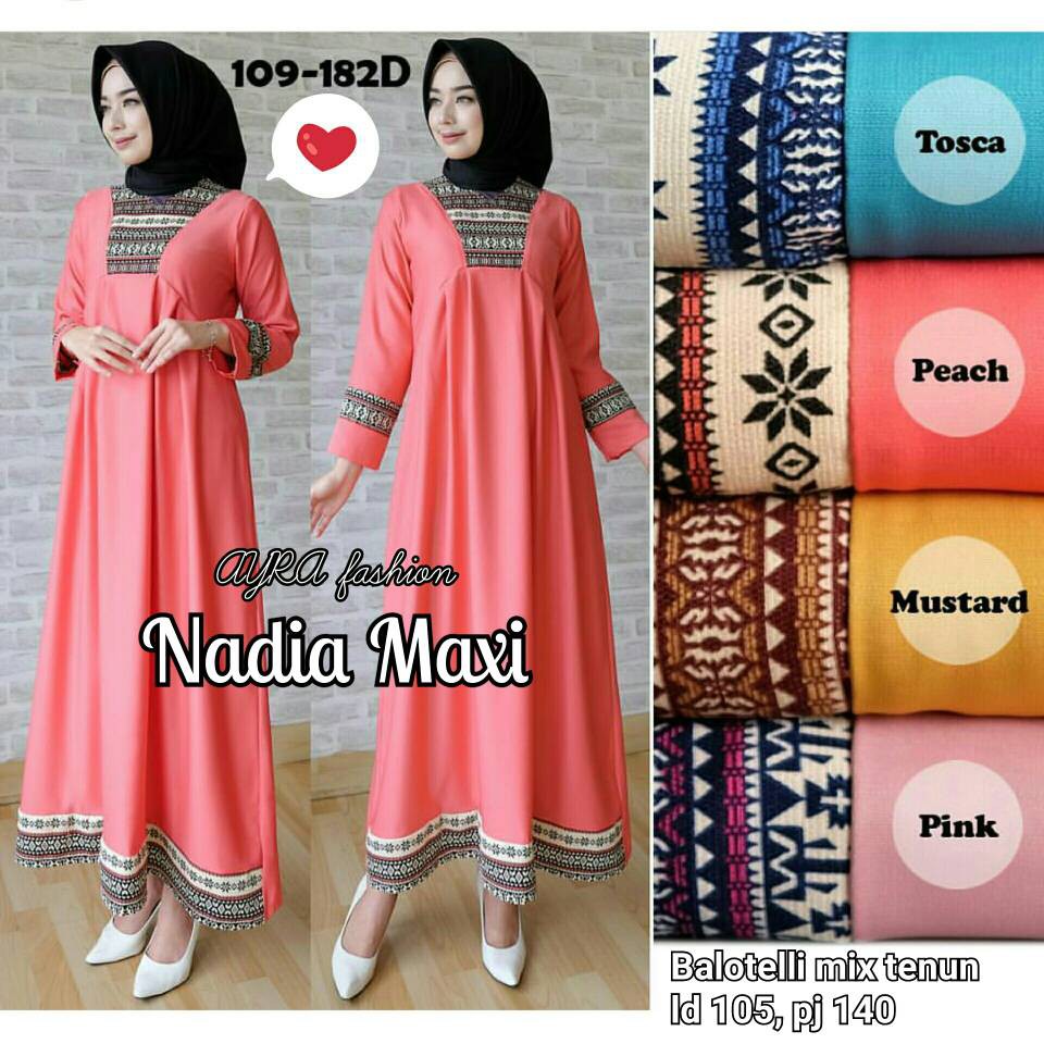 gamis nadia maxi / dress nadia maxi