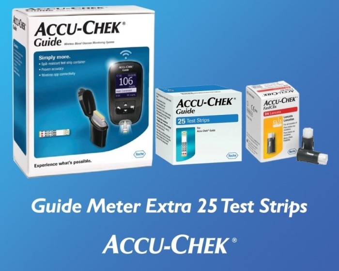 Accu Chek Guide Meter Plus Strip Lancet /Alat Accu Check Guide Original Germany