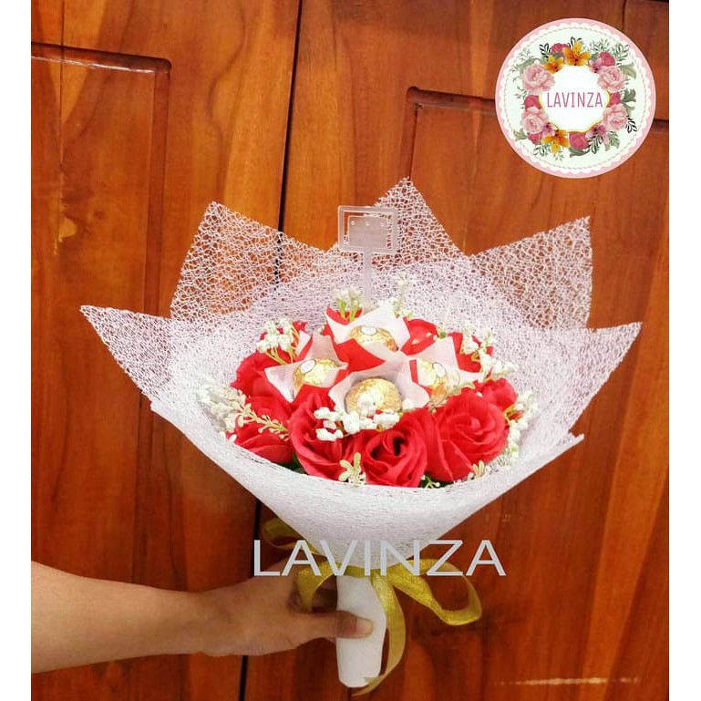 BUKET BUNGA COKLAT FERRERO FERRERO CHOCOLATE FLOWER BOUQUET