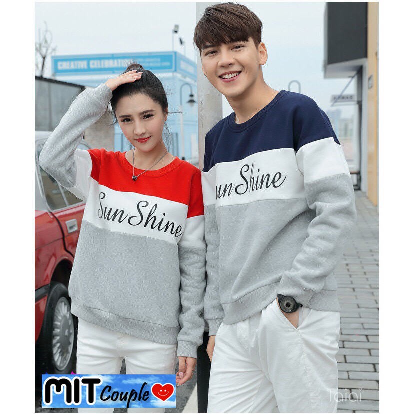 Baju Couple Sweater Couple Lengan Panjang Murah Lp Sunshine Combi Shopee Indonesia