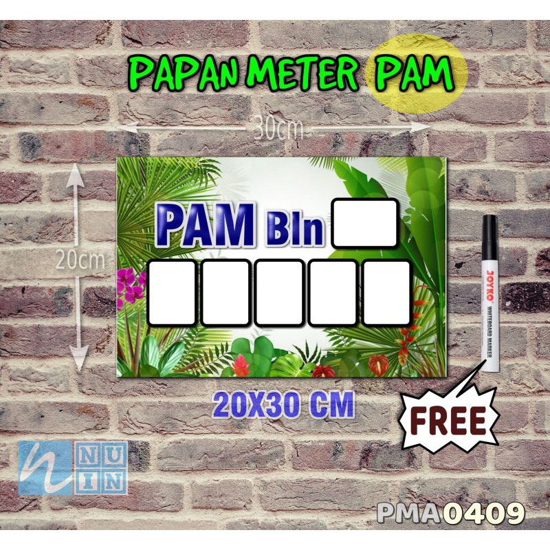 

Nuin Papan Meter Listrik PLN PAM motif Unik - Tropical 09