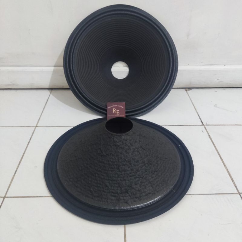 daun speaker membran spiker 18 inch lubang 75 mm 3inch daun kulit jeruk tebal import