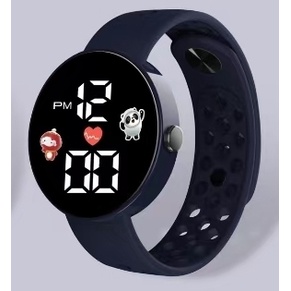 JAM TANGAN DIGITAL ANTI AIR MURAH RAINBOW WATCH KARET SPORT LED PRIA WANITA COUPLE HIGH QUALITY COD-3