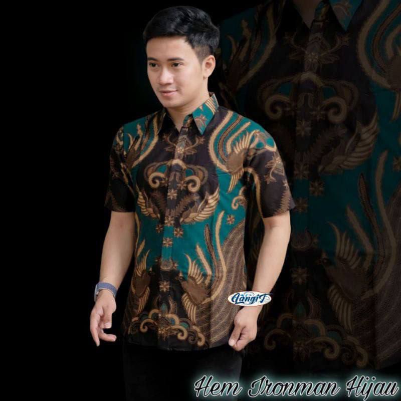 Batik_Ahsan - Batik Couple Ayah Anak Hem Batik Pria Lengan Pendek Hem Batik Anak NEW ARRIVAL