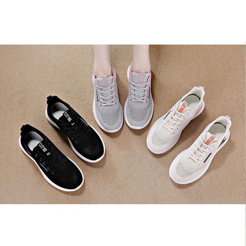 Sepatu Sneakers Wanita Running Fashion Import Premium - F-68