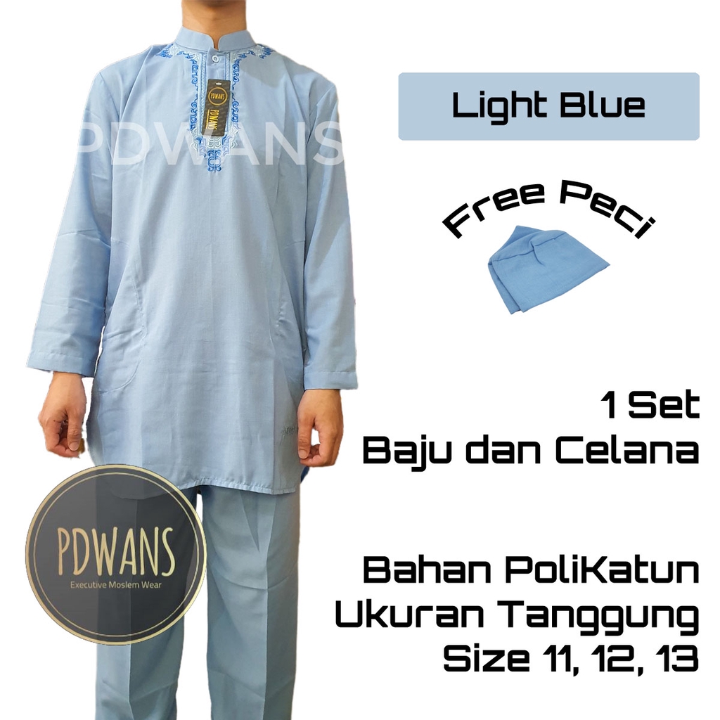 BAJU KOKO Setelan Pakistan Remaja Warna Ukuran Tanggung 11 12 13 14 15 Tahun BGM04 - PDWANS