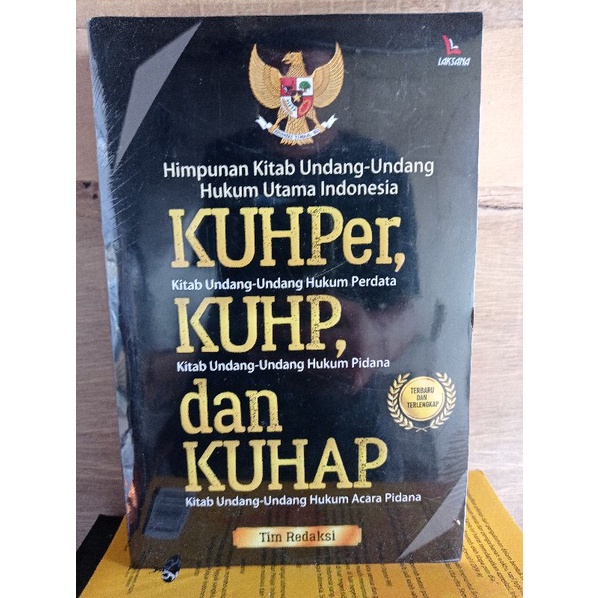 Buku Hukum Original - Himpunan Kitab Undang-Undang Hukum Utama Indonesia : KUHPer, KUHP, dan KUHAP