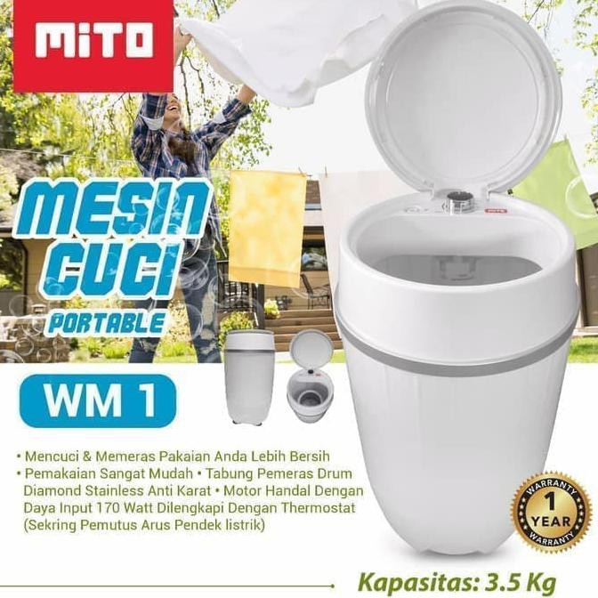 MITO mesin cuci portabel WM 1 - mesin cuci mini portabel MITO | MESIN CUCI | GROSIR MESIN CUCI |