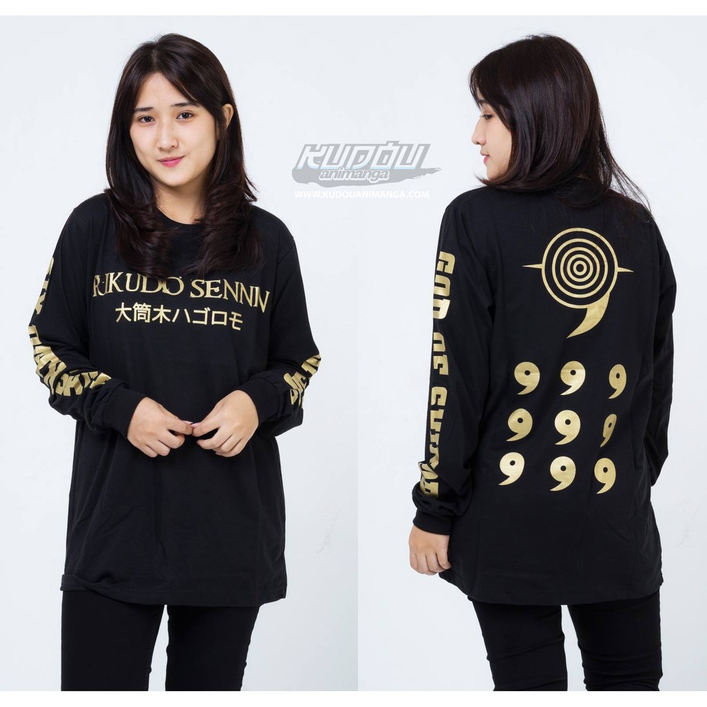 Kaos Lengan Panjang Rikudo Obito Gold Ultimate Naruto