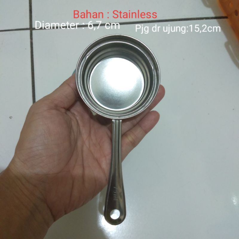 Sendok Takar Stainless 25ml 50ml 75ml Sendok Ukur Stainless 75ml