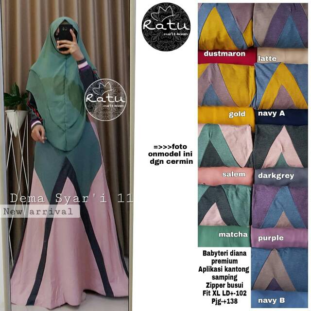 DEMA SYARI 11 GAMIS SYARI MURAH SOLO