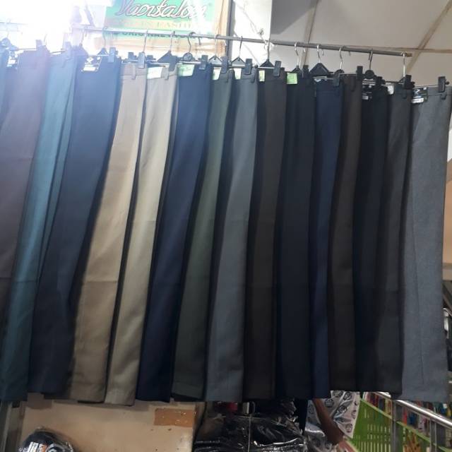 CELANA BAHAN BANYAK WARNA UKURAN 27-38