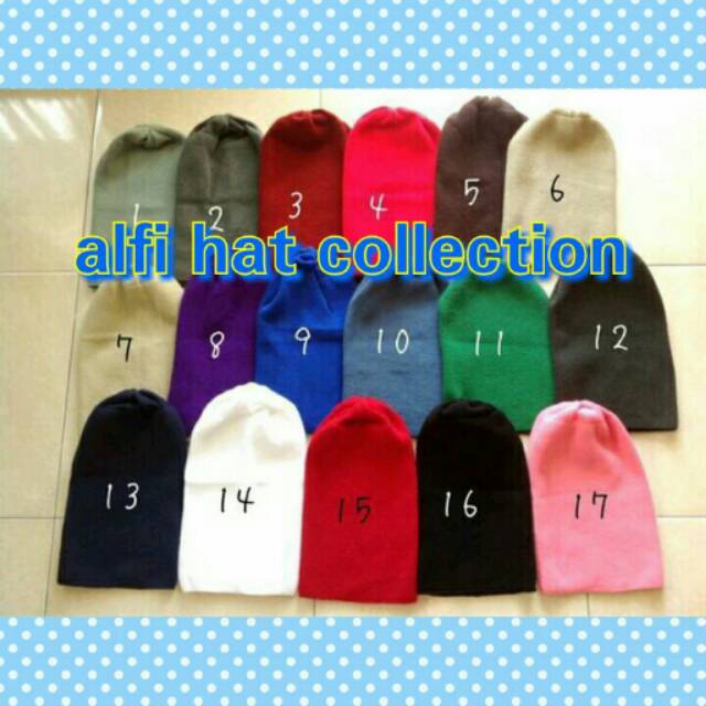 Topi kupluk rajut dewasa