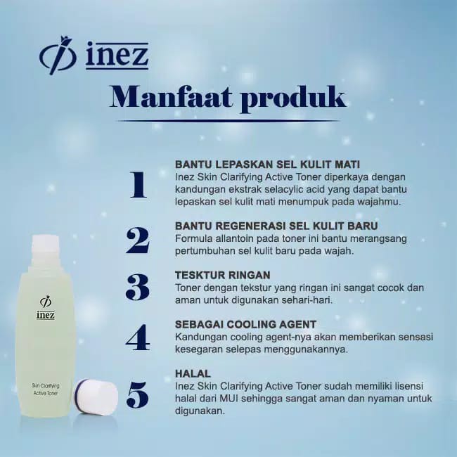 Inez Skin Clarifying Active Toner 150 ml ~ ORIGINAL 100%