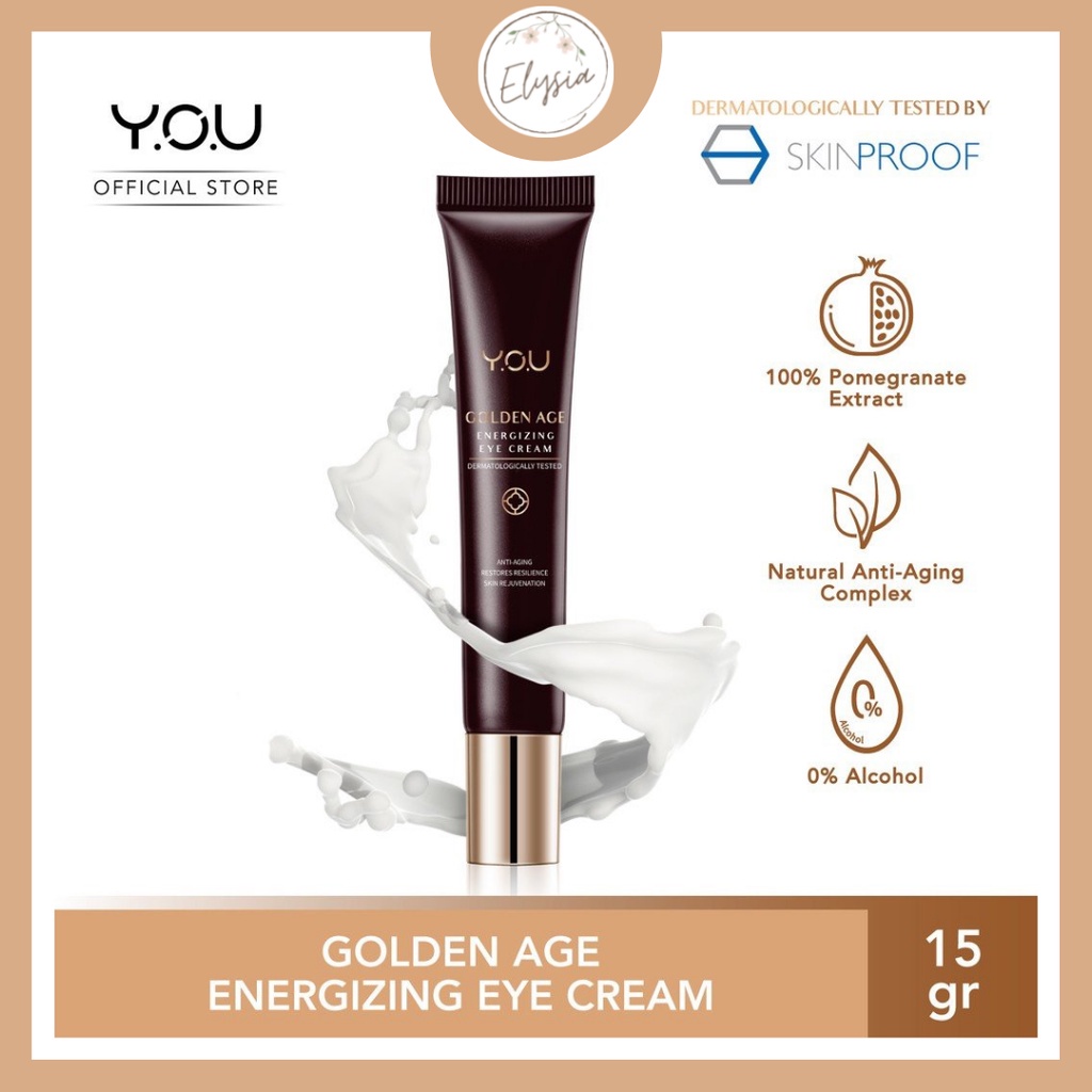 YOU Golden Age Energizing Eye Cream 15g [ Intense Eye Firming Treatment] BPOM