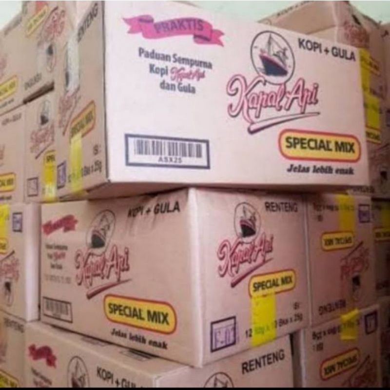 

Kopi Kapal Api Spesial Mix 1 Karton isi 12 renceng × 10 pcs =120 pcs