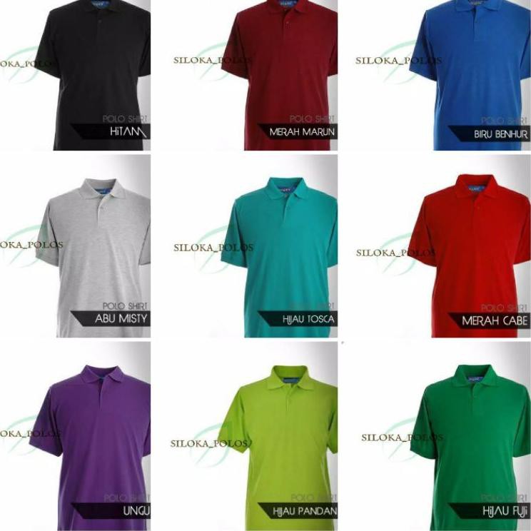 Shopee COD.. KAOS KERAH POLOS PRIA KATUN LACOSTE/ baju polo berkerah pria murah grosir ↣