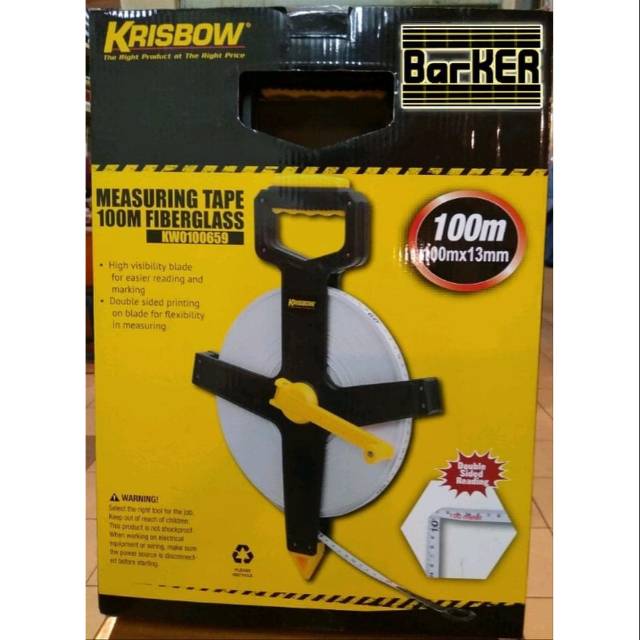 METERAN GULUNG 100 METER KRISBOW