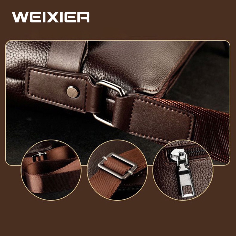 WEIXIER 18067 Tas Selempang Pria Kulit Sling Bag Premium WK-SBY