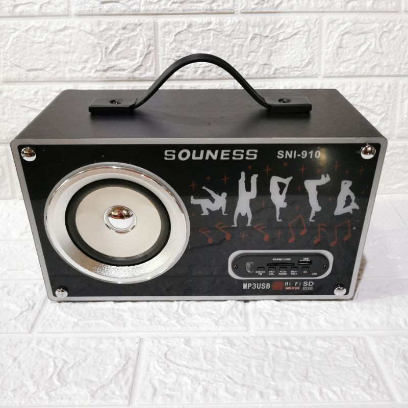 VINTAGE RADIO FM JADUL SOUNESS SNI 910 MP3 MP4 PLAYER USB SD CARD MOBILE SPEAKER PORTABLE BISA DICAS