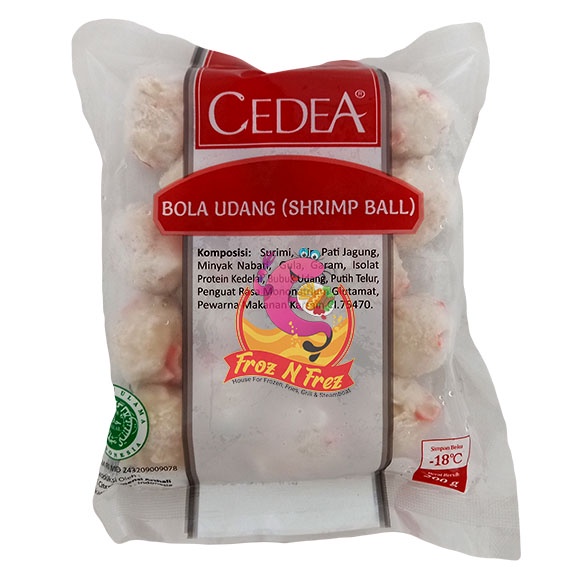 Jual Cedea Bola Udang 200 Gram 18 Pcs Indonesia Shopee Indonesia