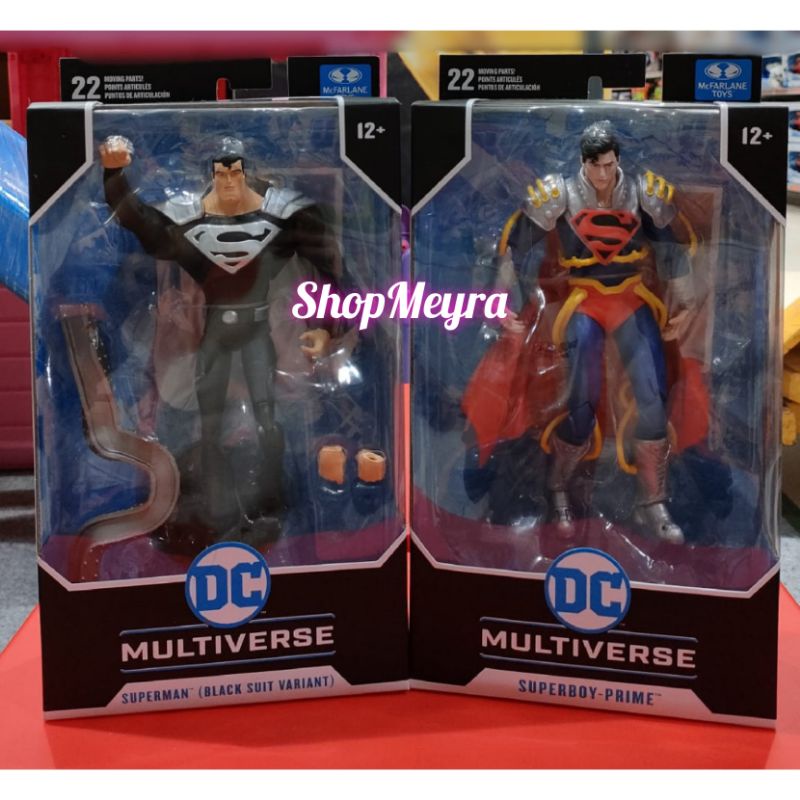 McFarlane Figure Superman Black Suit Variant / Superboy Prime