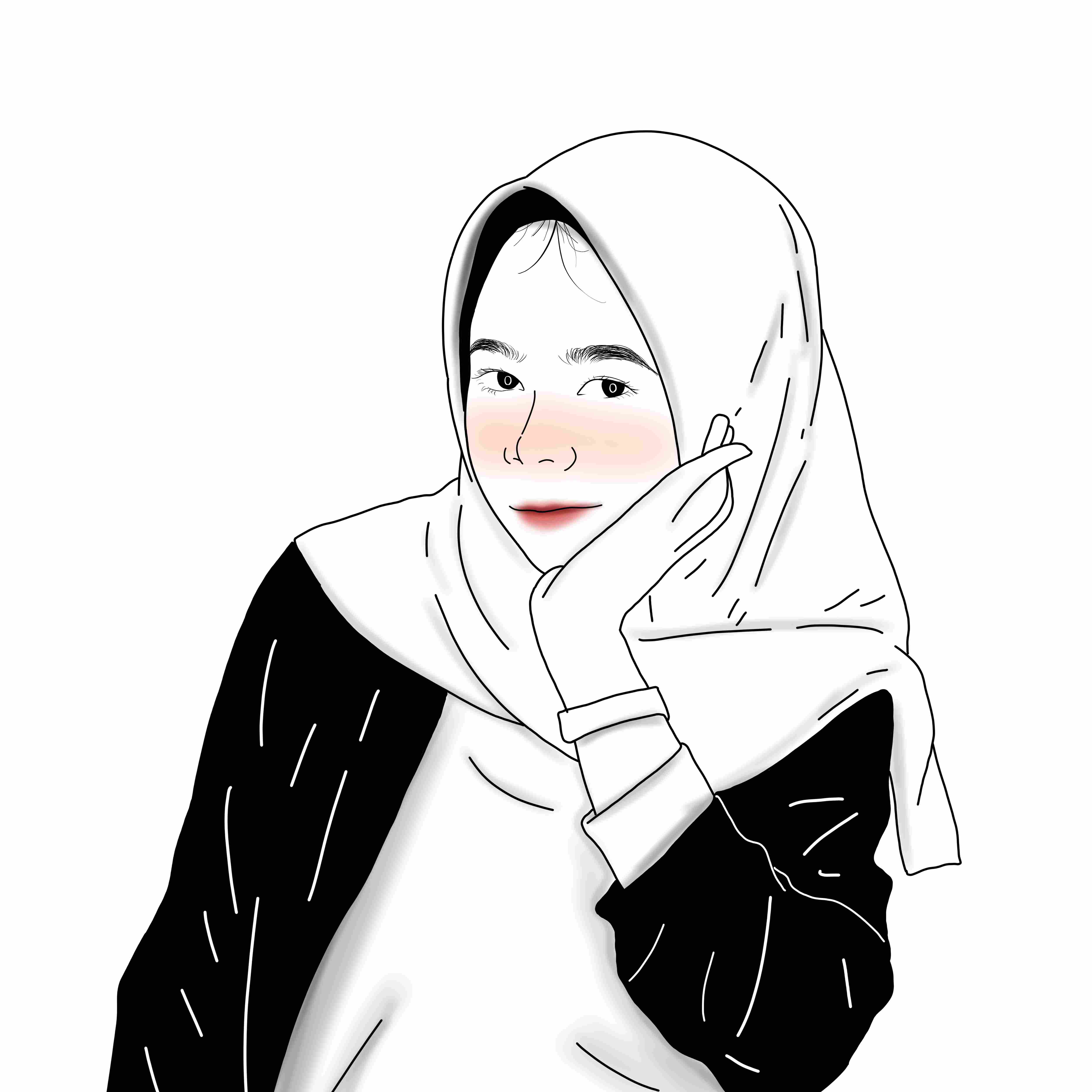 Gambar Ilustrasi Kartun Hijab Gambar Ilustrasi