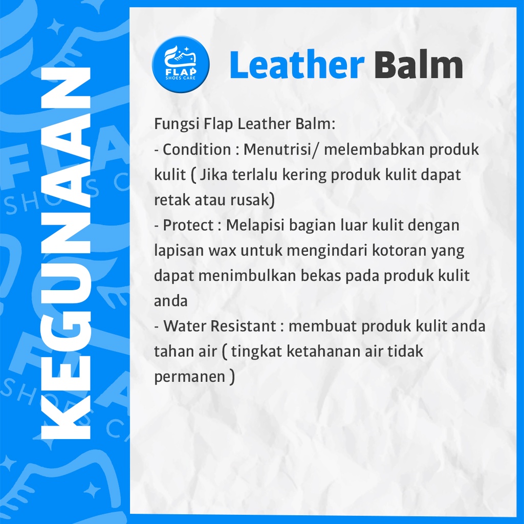 Flap Shoes Care Leather Balm Semir Sepatu Putih dan Hitam