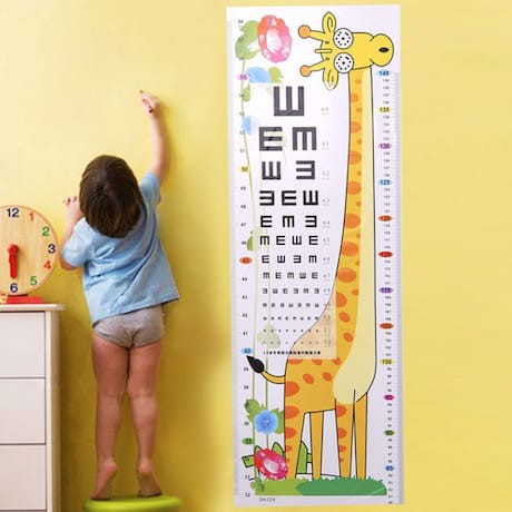 Wall Sticker Pengukur Tinggi Badan Anak Karakter