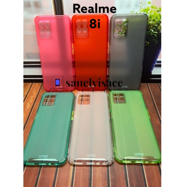 CASE REALME 8i , CASING REALME 8i SOFTCASE UME MATTE RAINBOW