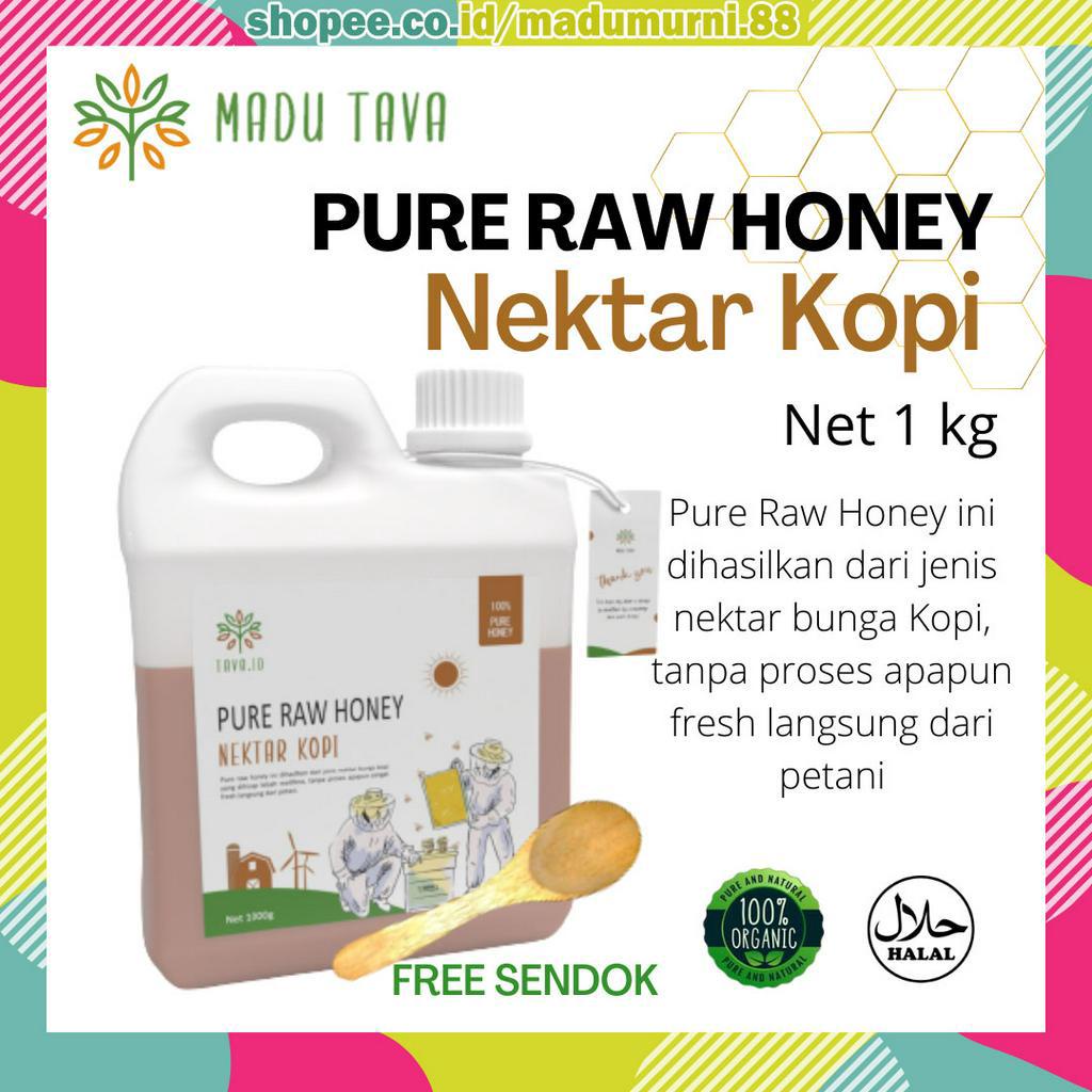 

Madu Murni Tava Nektar Kopi 1kg 100% Asli Alami Pure Natural Organik Raw Honey Minuman Kesehatan