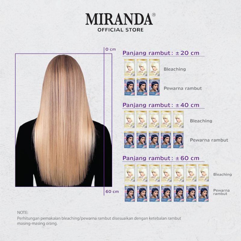 MIRANDA HAIR COLOR (Cat / Pewarna Rambut Permanen) MC-2 BLUE