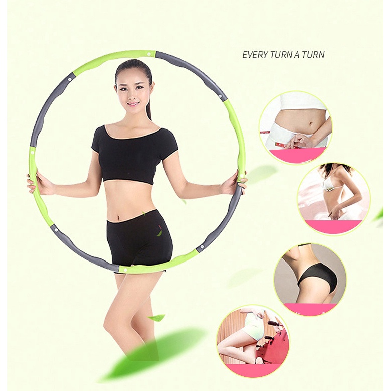 PROMO Alat Olahraga Fitnes  Hula Hoop Free Tali Skipping Alat Pengecil Pinggang -Termurah