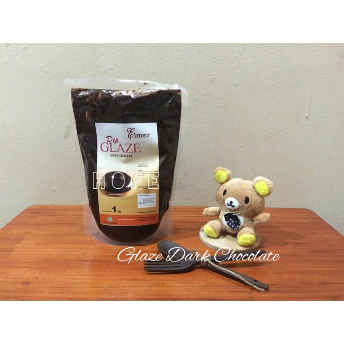 

Elmer Dip Glaze Dark Choco 1Kg | original packing pabrik | chocolate