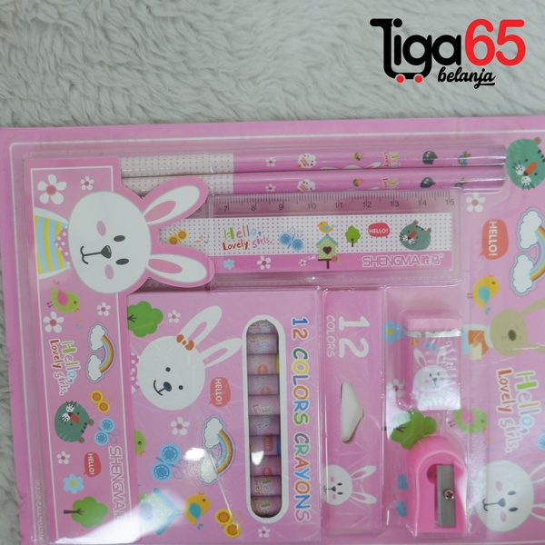 365 STATIONERY SET #40985 Buku &amp; Alat Tulis Anak / Karakter Fancy Gambar Lucu