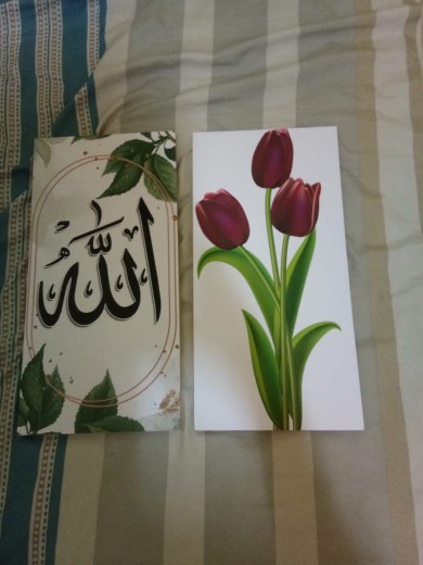 [bisa Cod] Hiasan Dinding Poster Kayu Walldecor Rumah Kamar Dapur Cafe Minimalis Motif Bunga - Flr13