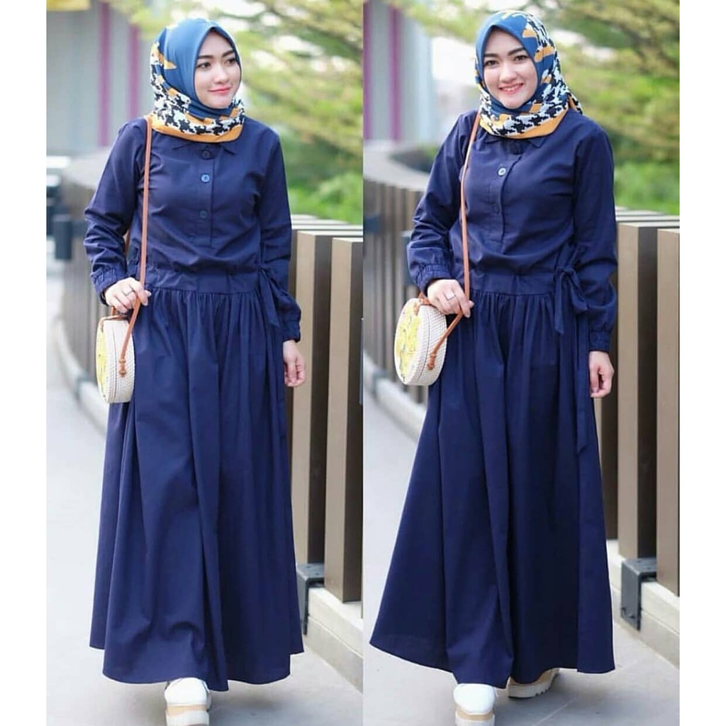 Baju Muslim Gamis Syari SADIRA DRESS Pakaian Muslim Wanita Terlaris-4