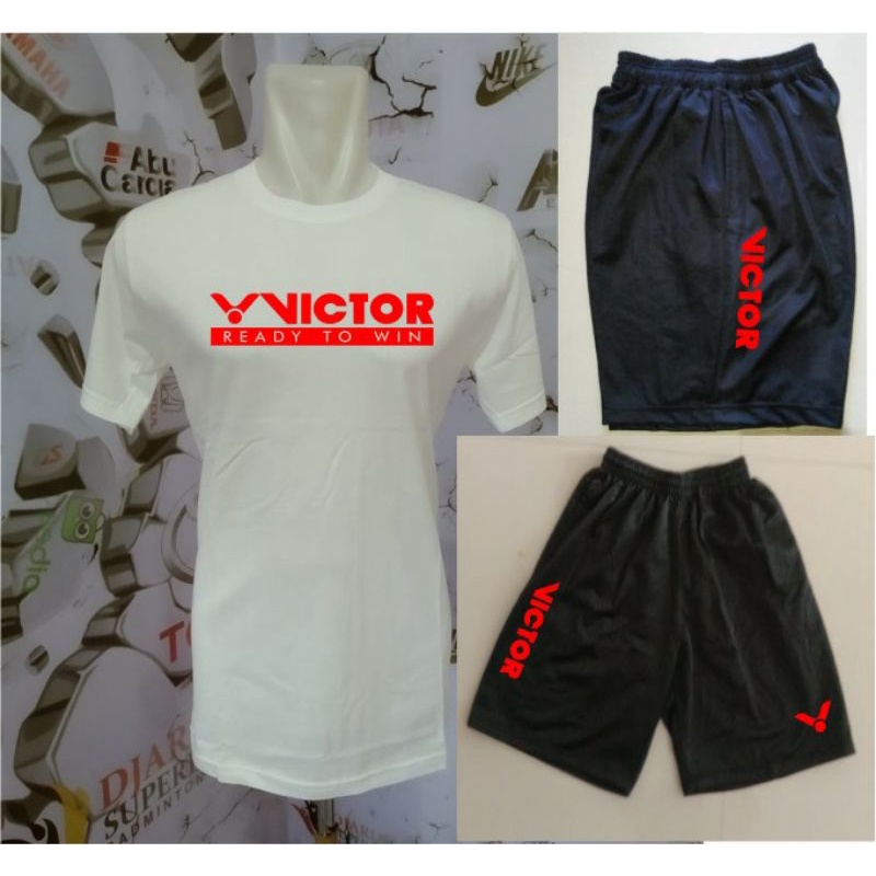Jersey badminton kaos badminton celana badminton saku kanan kiri