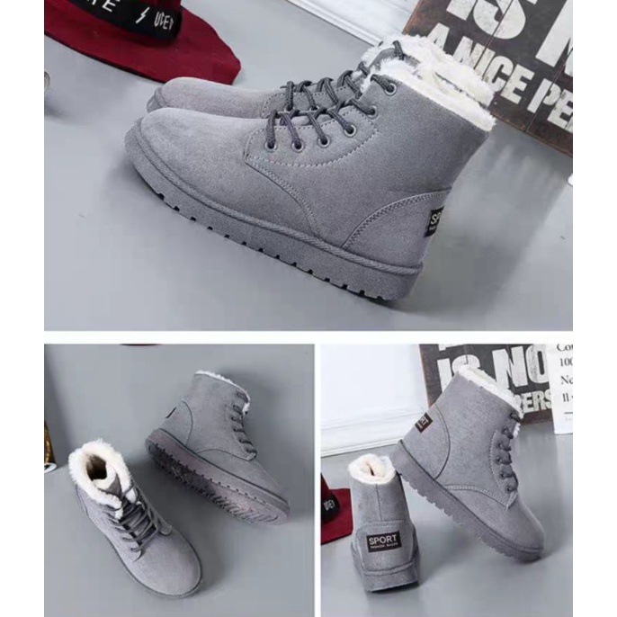 Sepatu boots winter wanita musim dingin