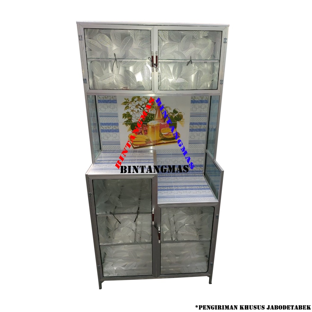 RAK PIRING ALUMINIUM 2 PINTU
