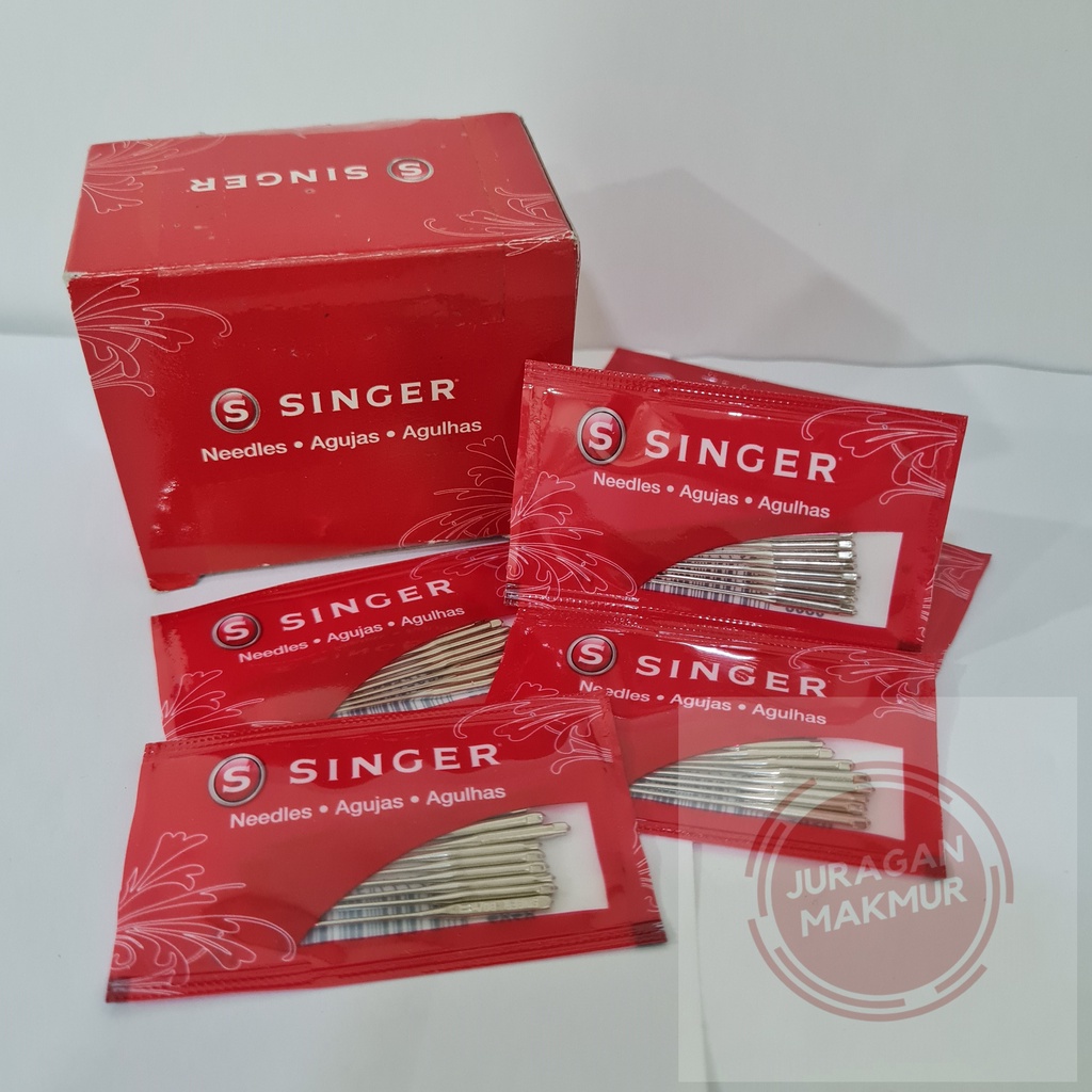 [1 bungkus] Jarum Singer no 11 13 14 - Jarum Mesin Jahit Singer - Jarum Mesin Jahit Rumah Tangga - J