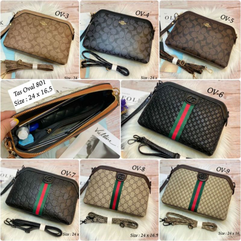 clutch selempang multifungsi/Tas slempang premium/ tas oval import/ tas cewek tali pendek tali panjang