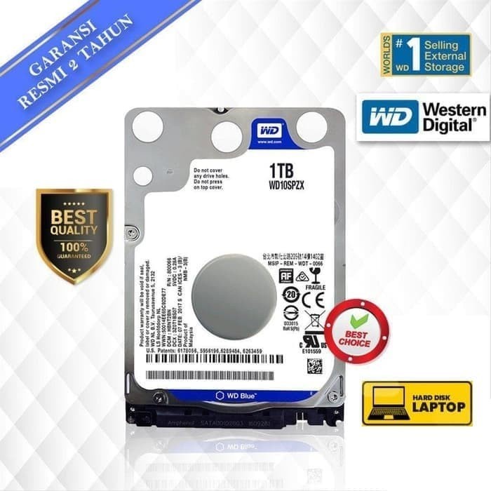 WD Scorpio Blue 1TB - HD HDD Hardisk Internal 2.5&quot; For Laptop