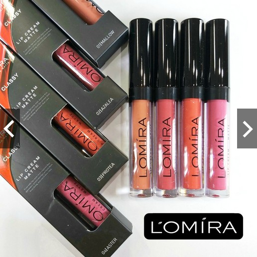 LOMIRA CLASSY LIP CREAM MATTE - LIPCREAM / LIP TINT / PENSIL ALIS / LIP SERUM / KUTEK(ECER) / EYELINER &amp; MASCARA 2IN1 / LIQUID EYELINER PEN BPOM