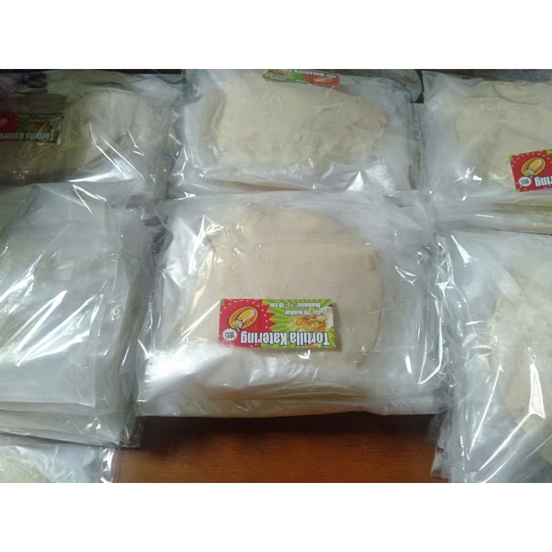 

Kulit Kebab Tortilla Katering Ukuran 18 cm - Isi 20 pcs