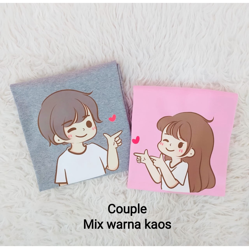 Kaos Pasangan Anime Terfavorit Baju Couple Custom