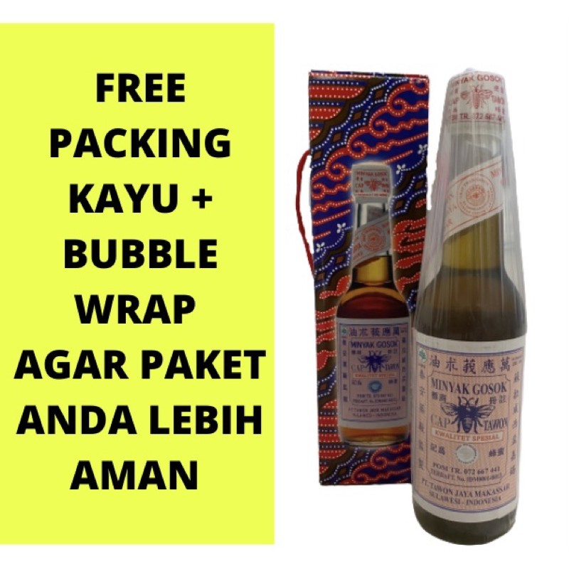 Minyak Tawon Putih ASLI Makassar| FREE PACKING KAYU